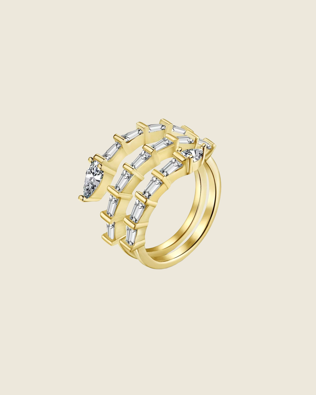 1.Mainimage_83f4e7d8-f4c9-4c18-a36c-2a72ea36ff66.png Snake Diamond Ring - Image 1