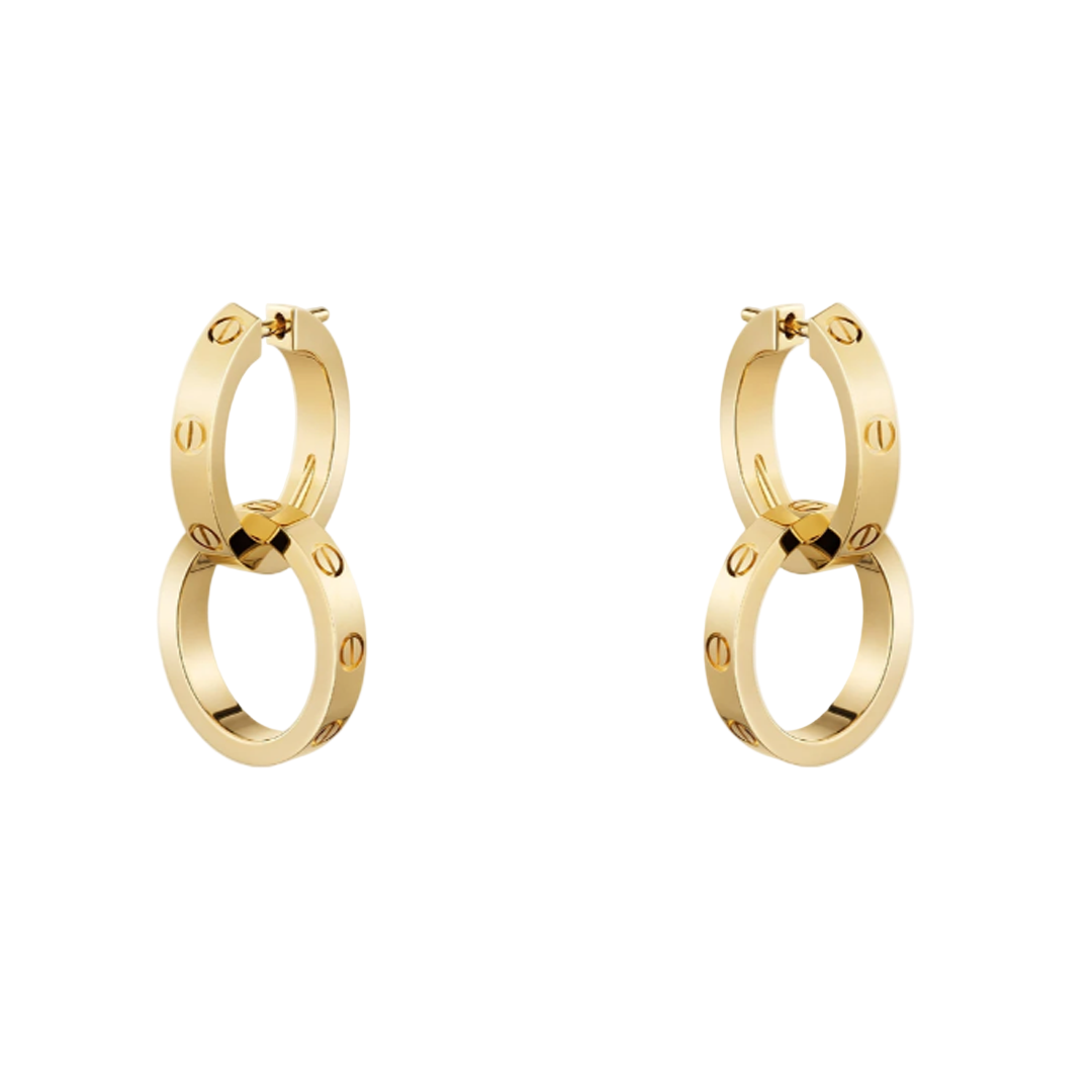 1_cee32721-9e6b-4db7-825c-f96ad990e8e2.png Love Earrings 2 Hoops - Diamond - Image 1
