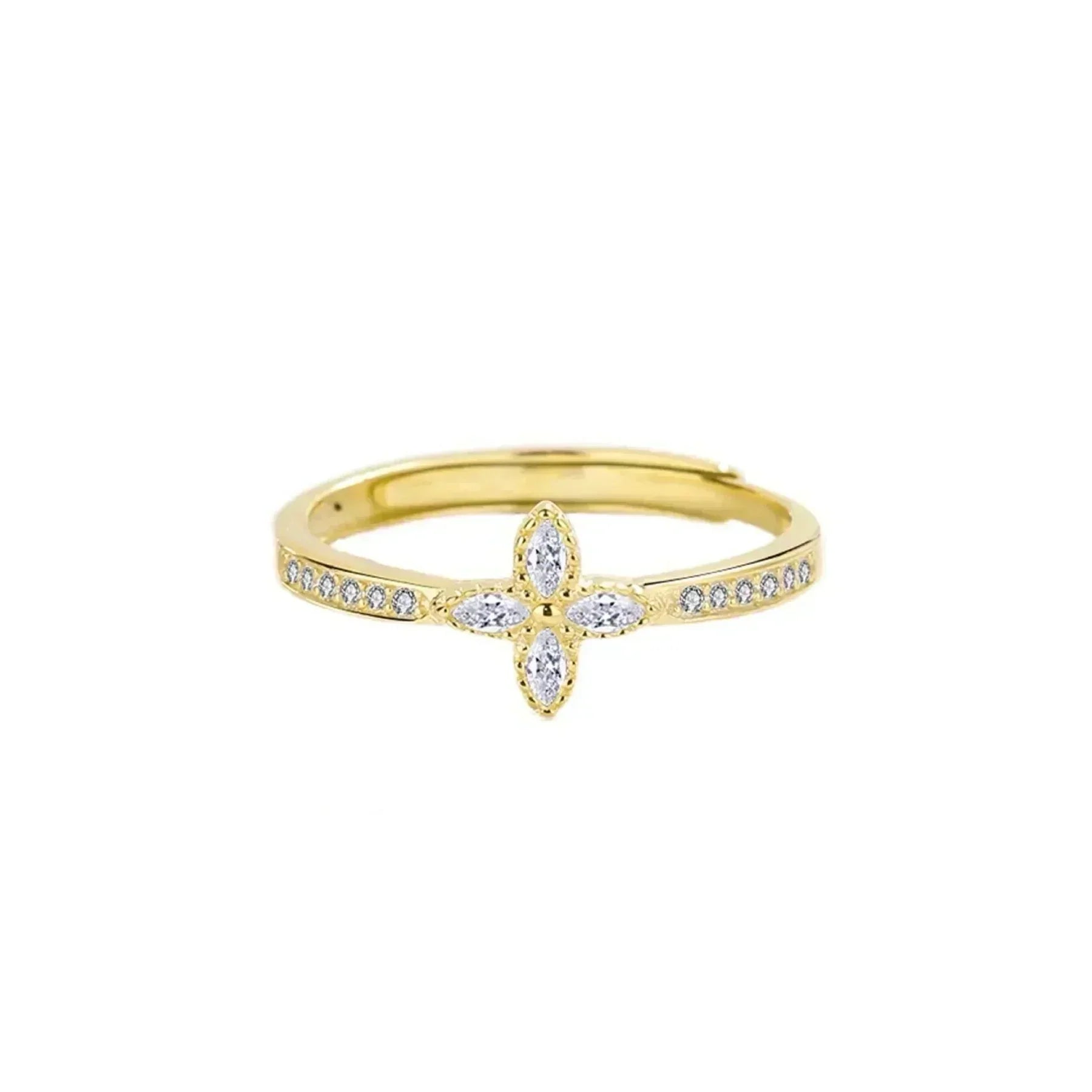 6F81A665-AB2C-4D99-8CDD-A9A9D07E0234_e040b9b2-f88f-4bf7-9c91-b93d775df69f.jpg Donatella Ring - Gold - Image 1