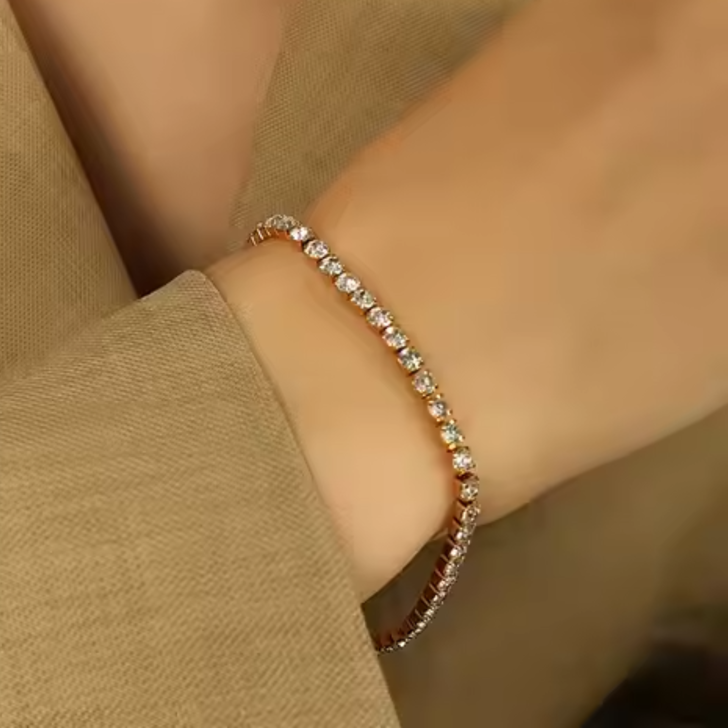 DiamantTennisArmband1_1_faa6695c-3965-4f9b-af13-6006e74c0f06.png Diamond Tennis Bracelet - Image 1