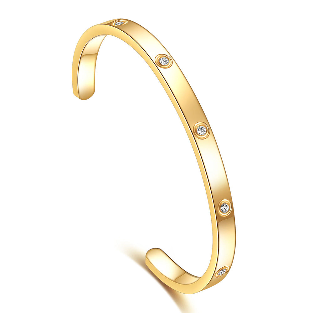 Love_Diamant_Armreif_Schmalgold.jpg Love Diamond Bangle Slim - Image 1